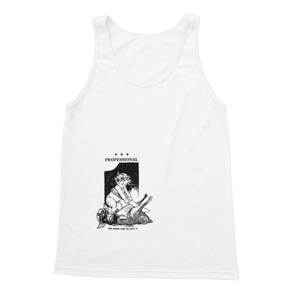 PROFFEESSSIIONALL PIG CUTA Softstyle Tank Top