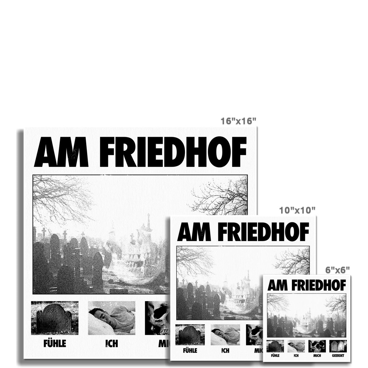 Am Friedhof fühle ich mich geerdet Fine Art Print