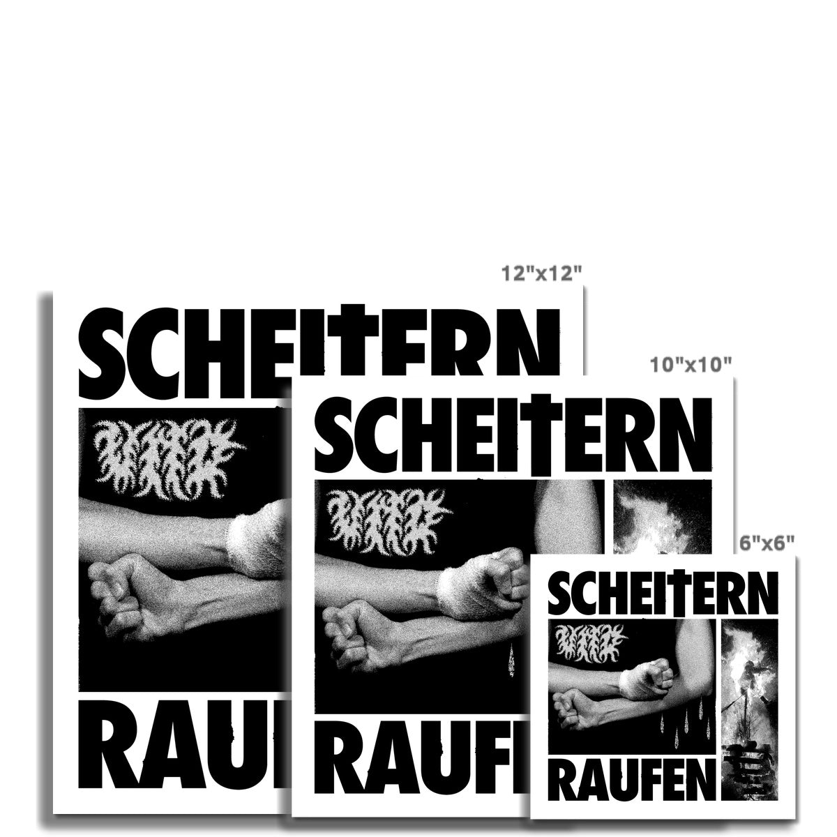 Scheitern Und Raufen Fine Art Print